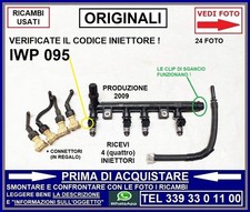 INIETTORE INIETTORI BENZINA FIAT LANCIA PUNTO 2 3 PANDA Y YPSILON 1.2 IWP 095