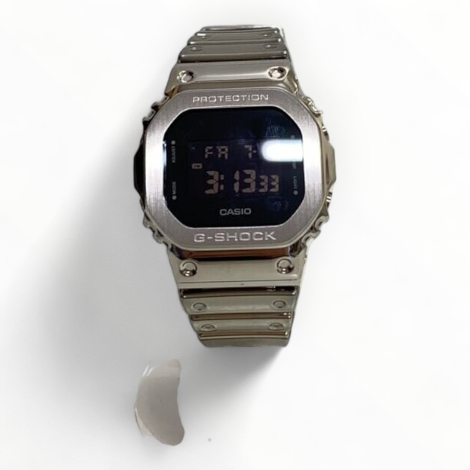 CASIO Silver Digital Quartz Men's Watch 1.38
