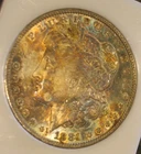 1881 Morgan Silver Dollar - UNC, fully toned obverse, 5273