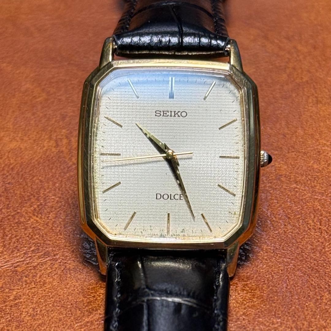 SEIKO Dolce Rectangular Watch 90's Working Rare U… - image 2