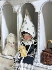 Full Set Landoudou 1/6 BJD Doll Girl Hair Wig Face Makeup Eyes Outfits Shoes Toy