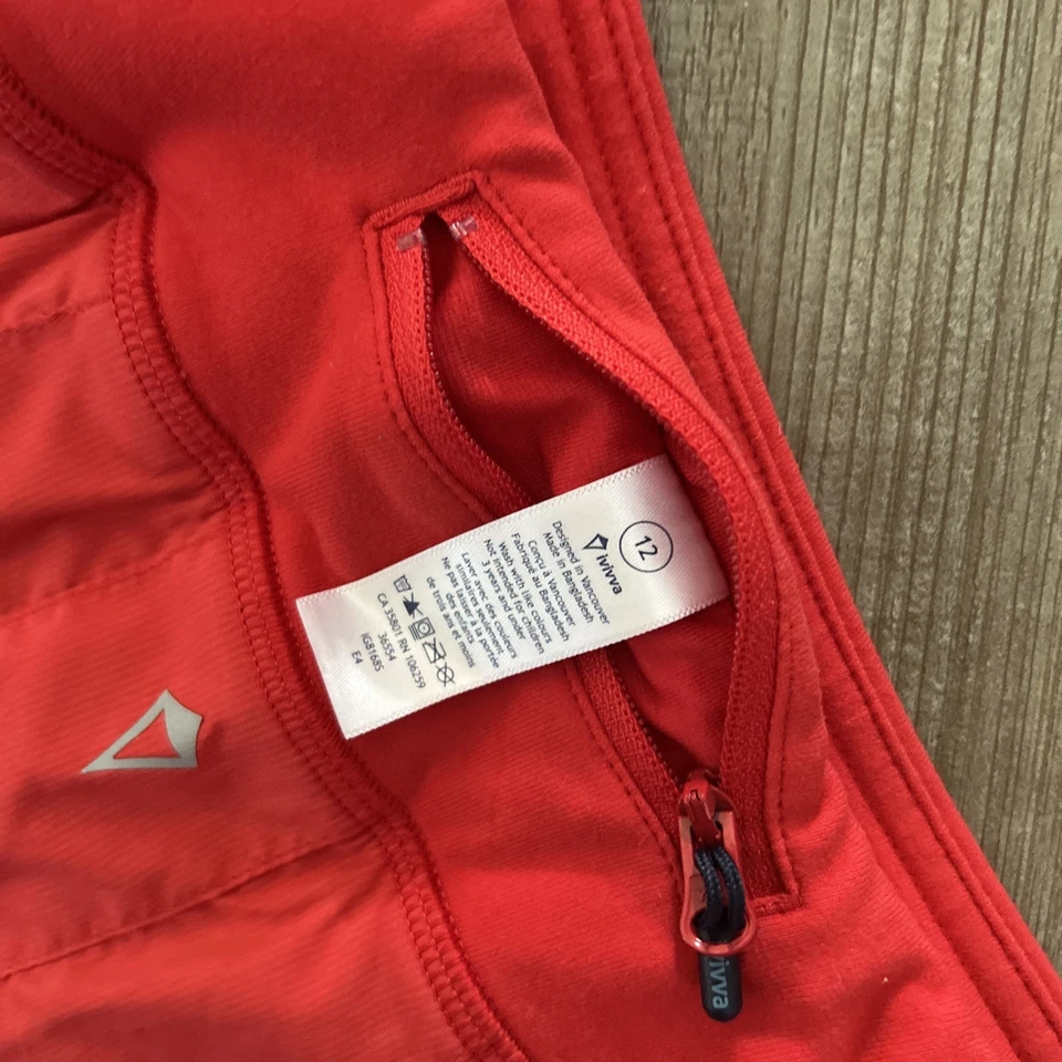 Ivivva by Lululemon Rojo Volantes Plisado Falda Skort Pantalones Cortos Forrados Niñas 12 Foto 3 de 3