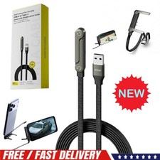 2-in-1 Invisible Holder Charger Cable with Stand, 240W Super Fast Charging Cord