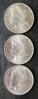 1885, 1886, and 1889 $1 Morgan Silver Dollars