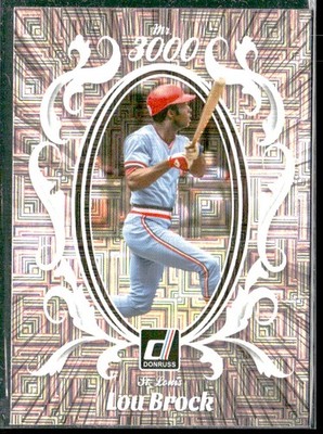2023 Donruss #M3K-16 Lou Brock Mr. 3000 Vector St. Louis Cardinals