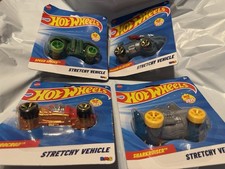 Hot Wheels Stretchy Vehicles - 4 Pack - Brand New Sealed Packages