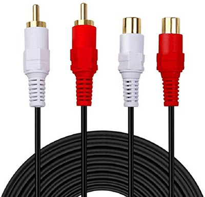 2 RCA Cable,Gold Plated 2 RCA Male to Female Stereo Audio Extension Cable (3m)