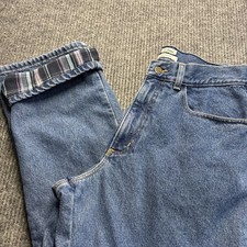 LL Bean Jeans Women 12 MT Flannel Lined Straight Leg Original Fit Denim