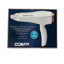 Conair Double Ceramic 1875 Ionic Conditioning White/Rose Gold Hair Dryer
