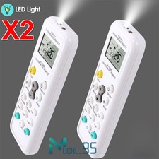 1/2x 1000 in 1 Universal A/C Air Conditioner Remote Control for Multiple Brands