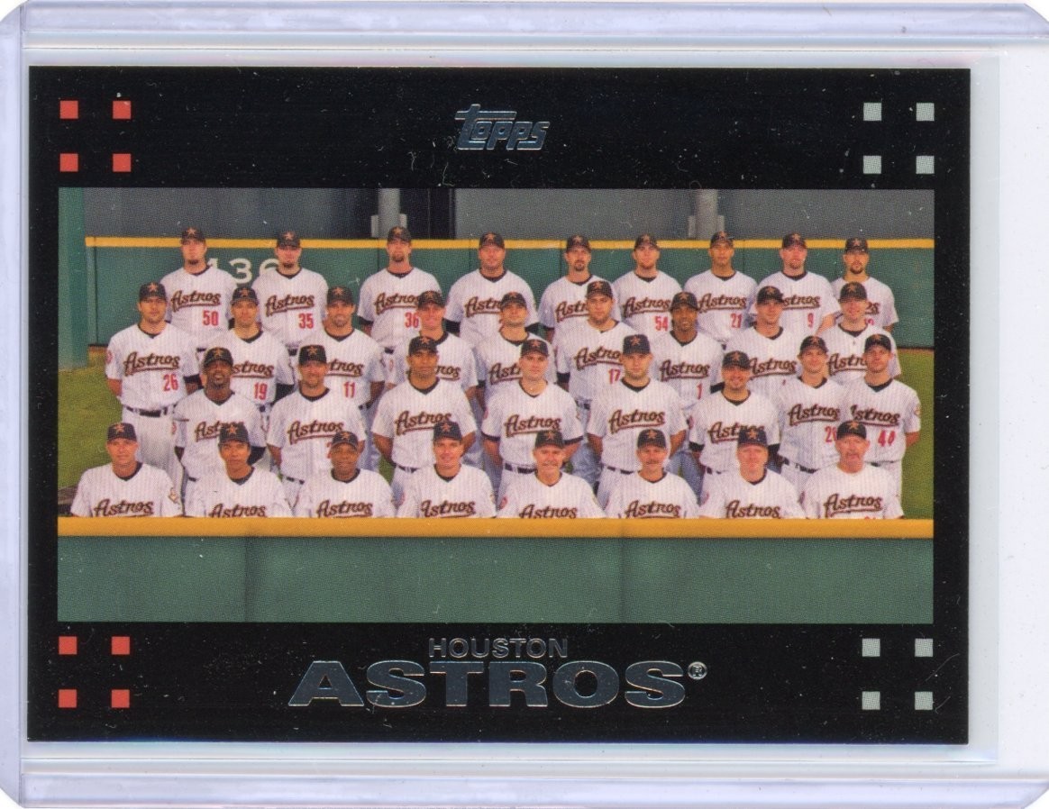 2007 TOPPS HOUSTON ASTROS TEAM CARD #233 RED BACK SP SET BREAK