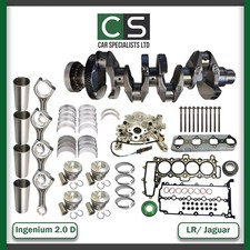 LAND ROVER JAGUAR 2.0 D 204DTA TWIN TURBO INGENIUM CRANKSHAFT & PISTON REBUILD 