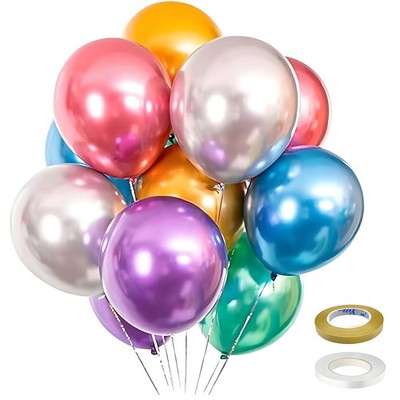 50pcs Rainbow Latex Balloons 12'' Party Balloons Birthday Wedding Balloons