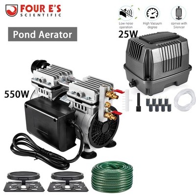 Pond Aerator 550W 5.35CFM High Pressure Air Pump Lake Aeration Floating Pump Kit