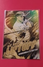 2021 Topps Fire - We Have Liftoff Giancarlo Stanton #WHL-13 Gold Minted