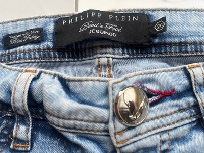 Philipp Plein     Jeans Jeggins fast NEU nur 2 x getragen hellblau 26