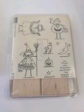 Stampin' Up Priceless Set Of Brand New 8 Mounted Stamps Halloween.