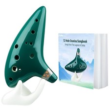 Ohuhu 12 Hole Zelda Ocarina with Song Book Legend of Zelda Music Instrument