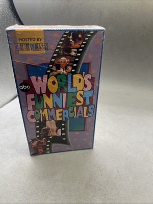 New ABC Worlds Funniest TV Commercials (VHS, 1994) Hosted By Leslie Nielson-HTF