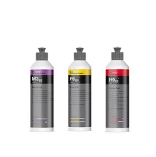 KOCH CHEMIE POLISH COMPOUND KIT 250ML | HEAVY FINE MICRO CUT | 3 250ML BOTTLES