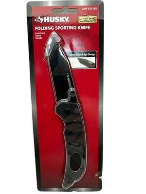 #ad Husky 4quot; Folding Knife with Nylon Handle 1005 426 268 New $17.95