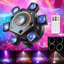 6 Arms Stage Light LED Moving Head Beam Light Bee Eye Laser DJ Disco Party Club