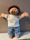 Vintage Coleco Cabbage Patch Kids Boy Doll • HM2 Auburn Yarn Hair • Brown Eyes