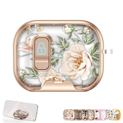 Safty Lock & Phone Stand For Apple AirPods 4 Pro 2 3 Case Cover for Women Girly