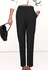 NWT  Banana Republic RT 120 Black High-Rise Modern Slim Refined Ankle Pant 12R