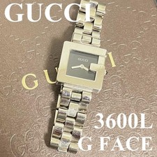 Gucci 3600L G-Face Black Dial Watch