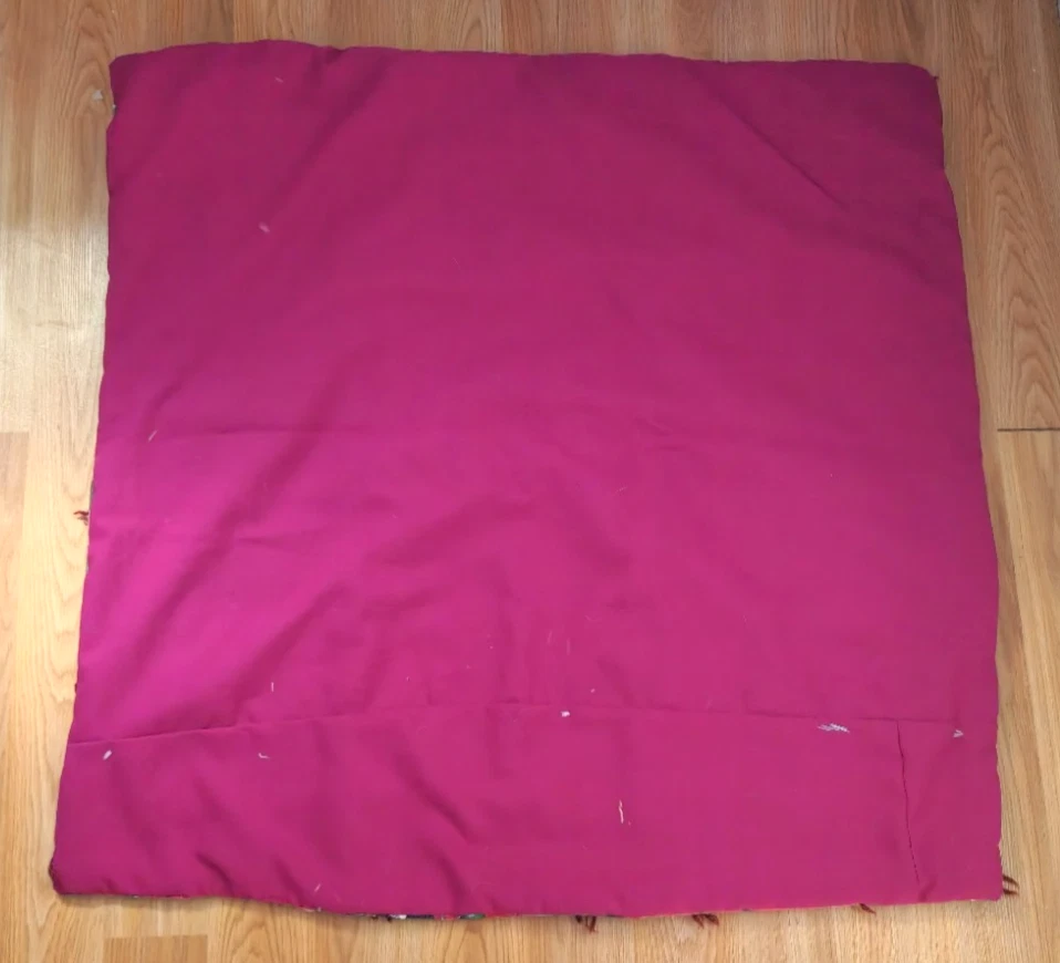 Рождественское винтажное одеяло ручной работы Dr Seuss Holiday Grinch 34 x 34 дюйма - Изображение 3 из 3