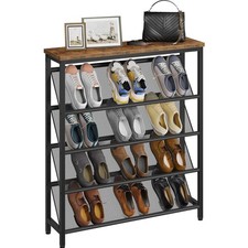 Schuhregal, 5-stufige Schuhablage, Schuhschrank schmal, Schuhständer, Schuhau...