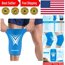 Soft Gel Knee Brace Wrap with Extended Design - Ideal for Swelling & Pain Relief