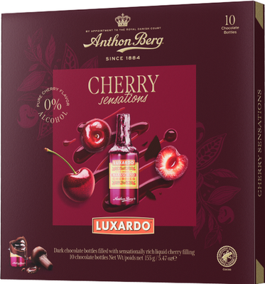 Anthon Berg Luxardo Cherry Sensations Chocolate 10 Bottles 155g