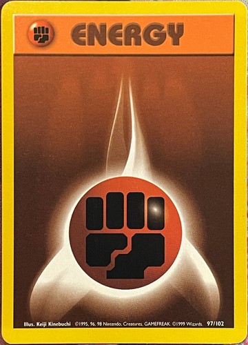 Fighting Energy - 97/102 - Base Set Pokemon 1999