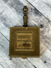 VTG MCM Brass Silent Butler Portable Pocket Ashtray with Handle