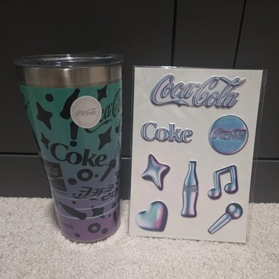 Lim Edition RARE Coca-Cola Creations X K-Wave SS Tervis Tumbler 20oz & Stickers