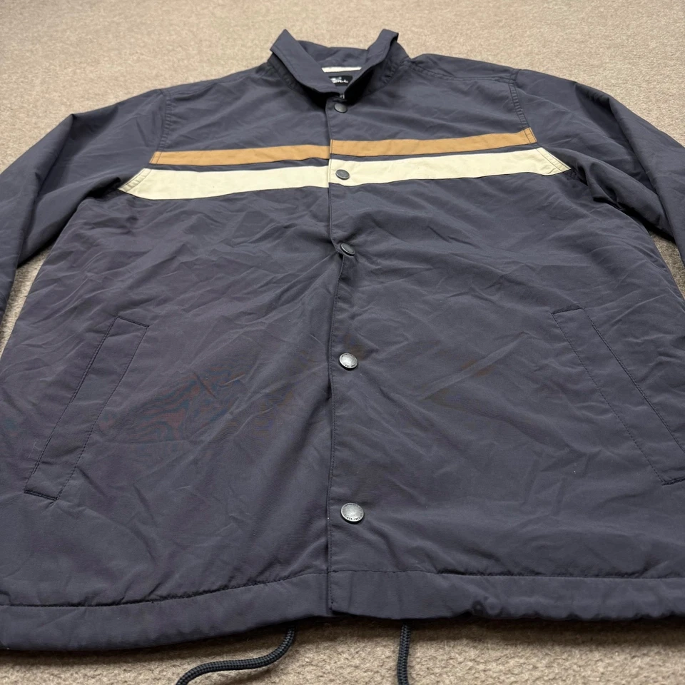 Chaqueta cortavientos O'neill para hombre talla M gris abotonada manga larga forrada sherpa Foto 2 de 4