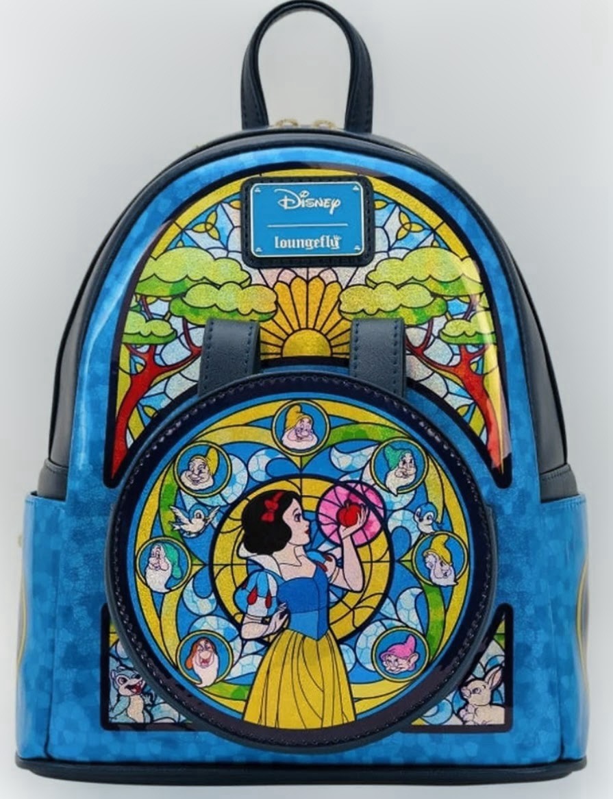 NWT Loungefly Stained Glass Snow White Backpack Exclusive Stained Glass Snow White Mini Backpack Loungefly  main image 2