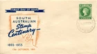 1955 Centenary of the First South Australian Postage Stamp - SCP FDC Orange