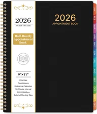 2026 Appointment Book/Planner - 2026 Planner Large 9" x 11