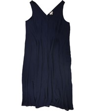 maison Jules Womens Non Belted Fit & Flare Dress, bluenotte, XL