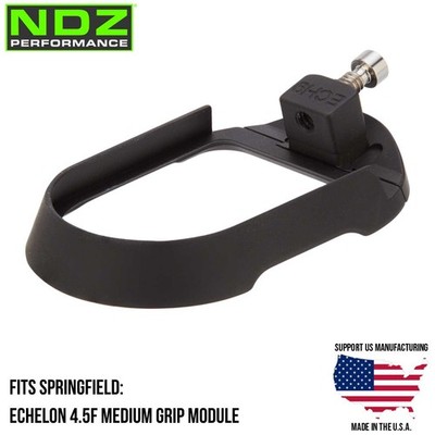 NDZ Springfield Echelon Full Size 4.5F Aluminum Magwell Funnel Medium Grip Black