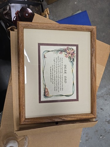 Framed Picture Art poetry About Dad beautifully designed Gifts - Picture 1 of 6