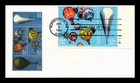 DR JIM STAMPS US COVER HOT AIR BALLOONING FDC PLATE BLOCK ANDREWS CACHET