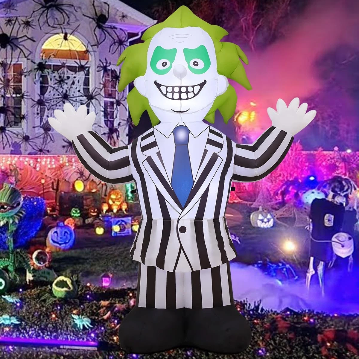 6 FT Halloween Inflatables Suit Weirdo Outdoor Decorations Blow Up Yard with ...