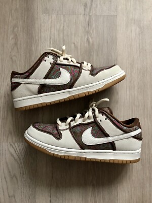 Size 9 - Nike SB Dunk Low Pro Paisley Brown Great Condition OG Box