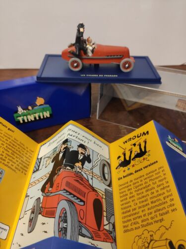 Voiture Tintin 1/43 Le bolide rouge - Les Cigares du Pharaon boîte + fascicule - Afbeelding 1 van 5