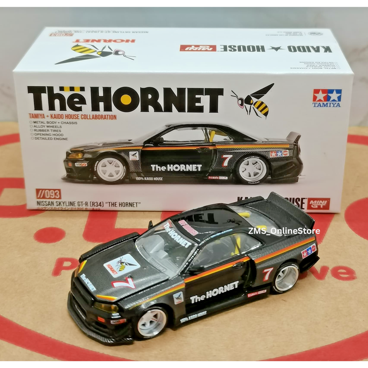 ミニカー 1/64 KAIDO HOUSE Skyline GT-R The Hornet MINI GT x KAIDO HOUSE Nissan Skyline GT-R R34 