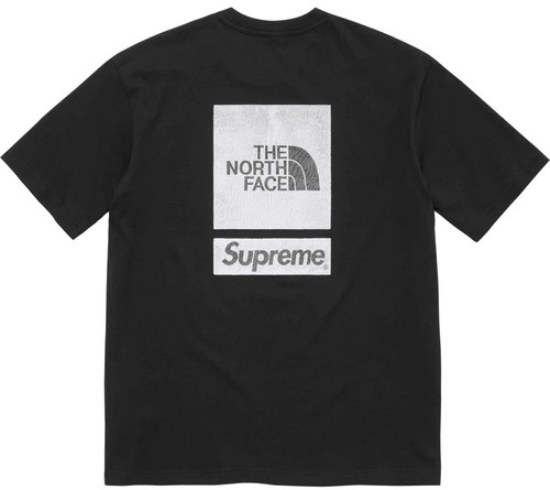 Supreme x The North Face S/S Top T-Shirts Black Size Large Order Confirmed - Picture 1 of 3